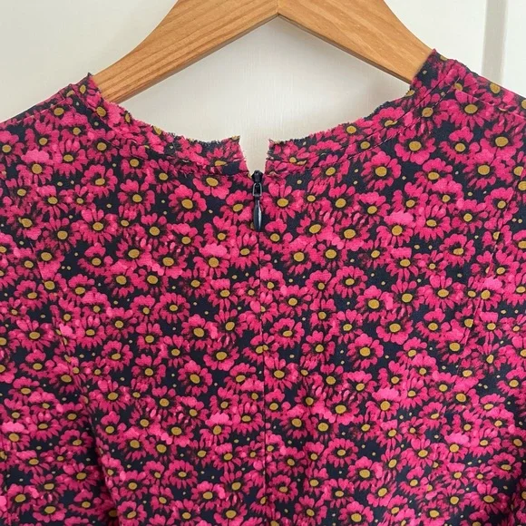 REBECCA VALLANCE Rosette Belted Floral-Print Silk Crepe De Chine Mini Dress - Picture 10 of 16